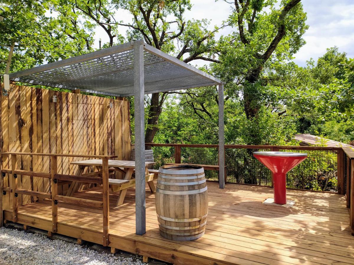 Lodges Du Camping Les 4 Saisons Grane Bagian luar foto